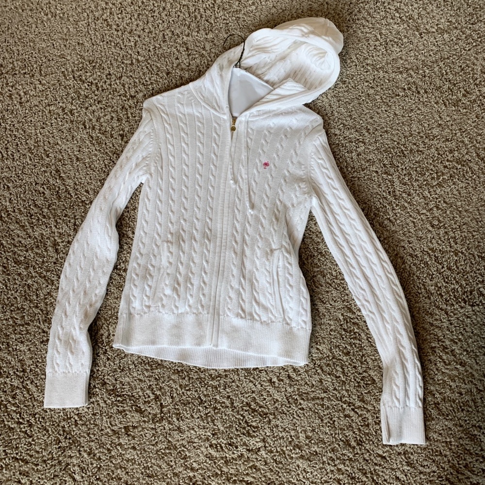 Lilly Pulitzer cable knit goddess sweater- Sz: L